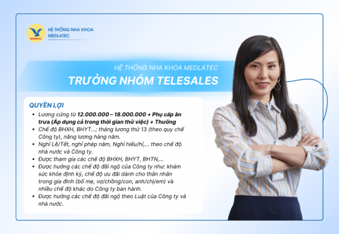 [HÀ NỘI] TRƯỞNG NHÓM TELESALES